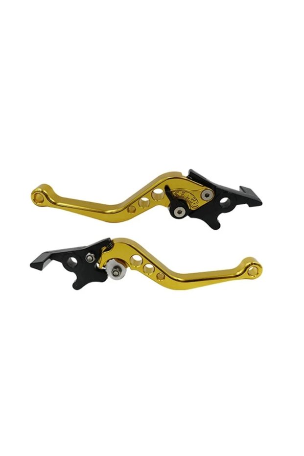 Gold 1 Pair Universal Fit For Motorcycle Modification Accessories Adjustable Front Rear Disc Brakes