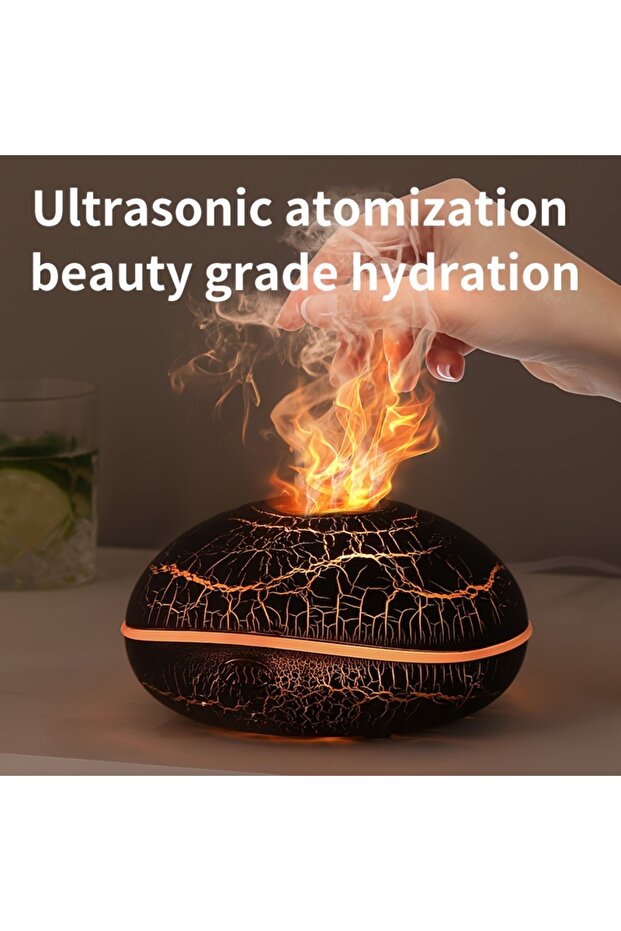 SD13 Crack Aroma Humidifier Flame Can Add Essential Oil Small Aromatherapy Machine Air Humidifier Eq