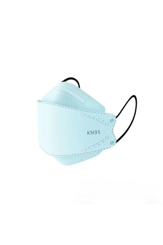 Blue New Fashionable Disposable 3D Stereoscopic KN95 Mask with High Appearance Quality, 4-Layer Prot