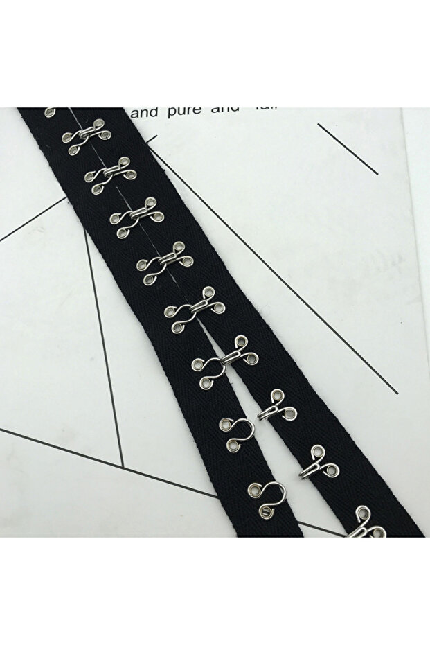 XQ85659-01 1Yard Eyes Hook Ribbon Buckle Clips DIY Handmade Quilting Garment Underwear Material Deco