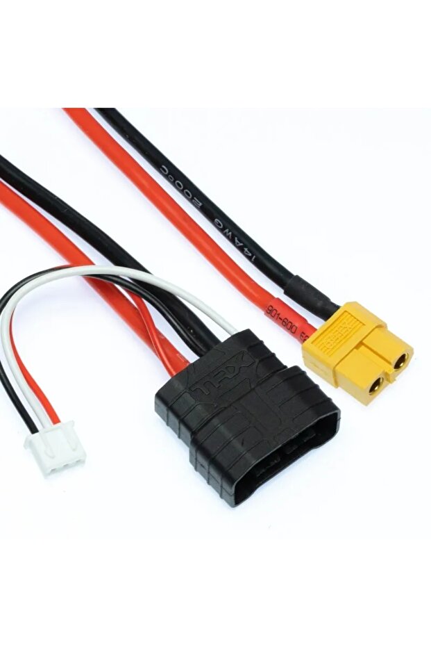 2STRXIDXT60 2S/3S/4S Lipo Battery Charge Adapter Cable XT60 Female to TRX Traxxas ID Male Charging B