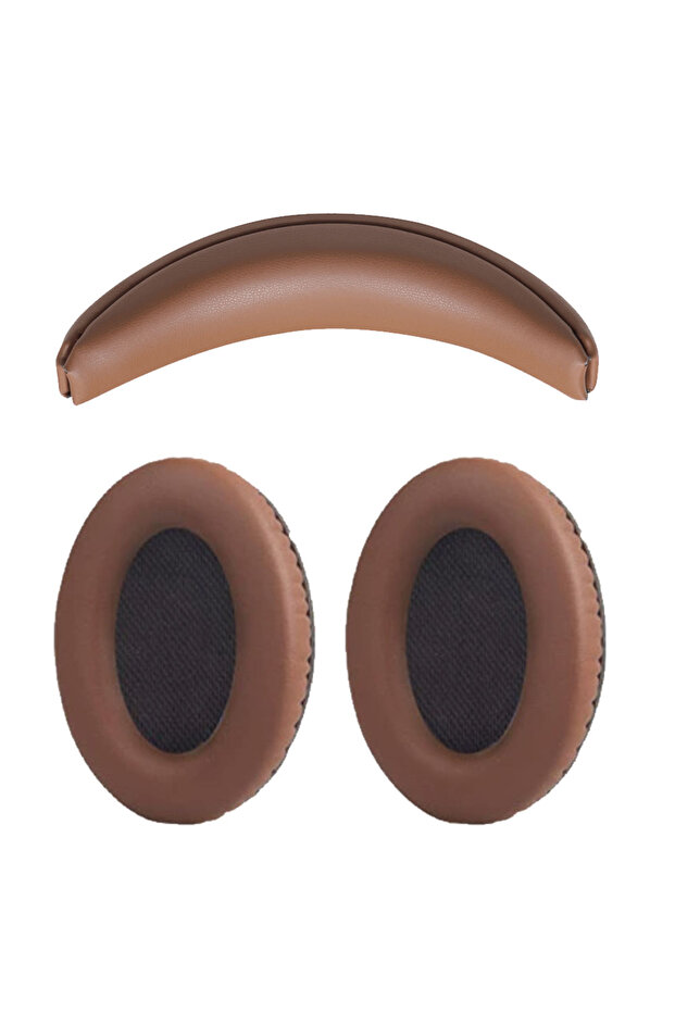 Brown Kit Snap On Headband & Earpads for Bose QuietComfort 15(QC15)/ QuietComfort 2 (QC2) Headphone