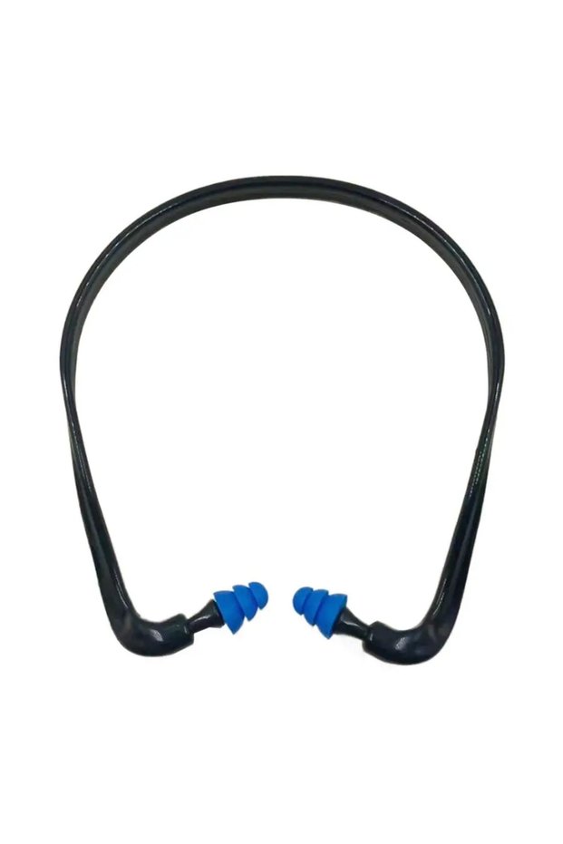 Blue Soft Silicone Head-mounted Earplugs Protector Blue Black Orange Anti-Noise Earmuff Swimming Sle