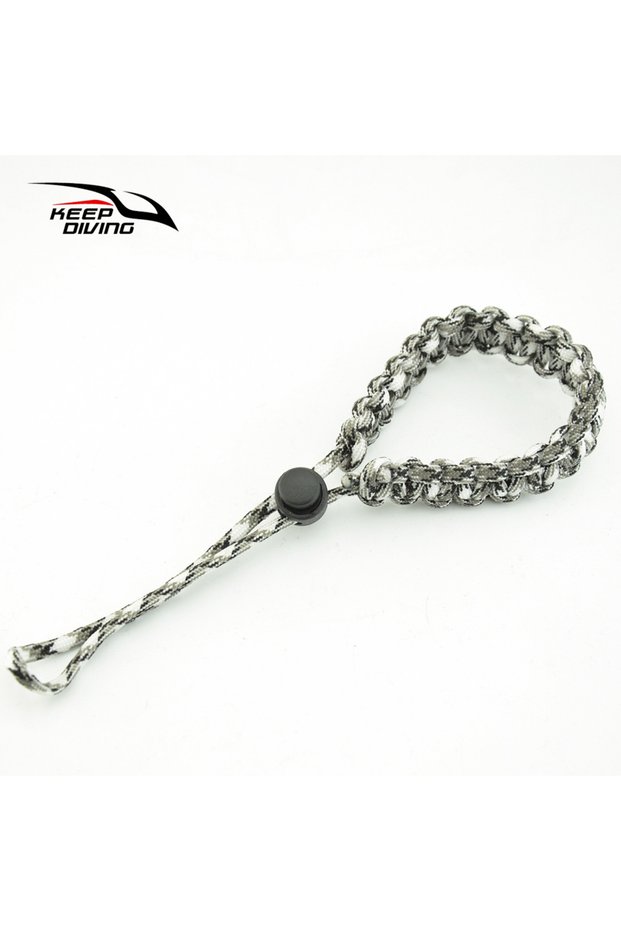 Black White 1Pcs Durable Scuba Diving Hand Wrist Rope Diving Pointer Anti-lost Rope Underwater Camer
