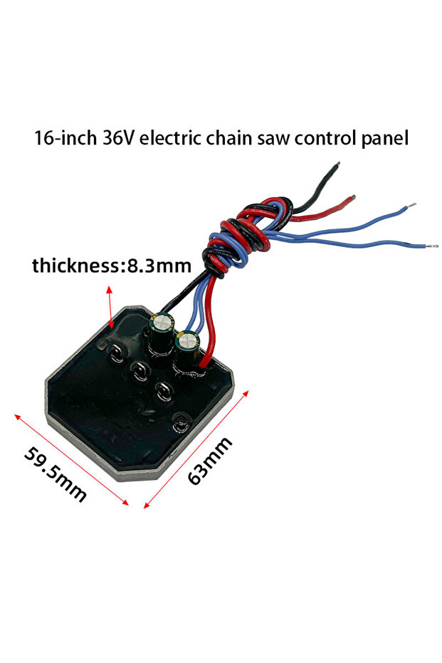 1 Piece Electric Chain Saw Control Panel for 16-Inch 36V Brushless Lithium Battery Electric Chain Sa