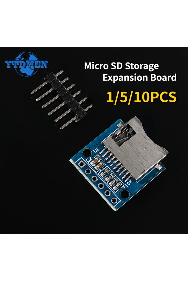 YTDMEN 10pcs 1/5/10pcs Micro SD Storage Expansion Board Mini Micro SD TF Card Memory Shield Module w