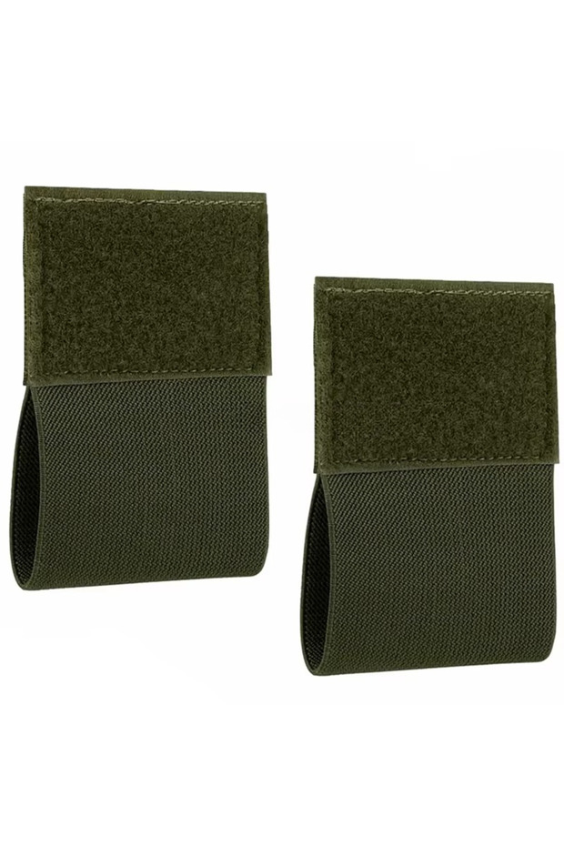 green-2pcs 2pcs Elastic Tourniquet Holder with Hook & Loop Outdoor EDC Pouch Plate Carrier Chest Rig