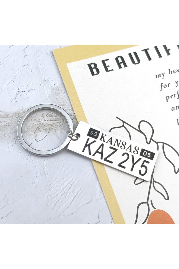 K1032 Fashion Movie Supernatural Dean The Keychain LicenseStainless Steel Laser Custom Key Ring Jewe