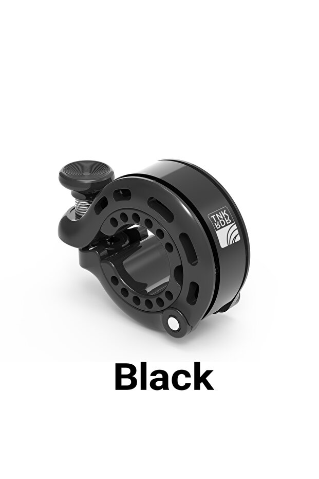 ThinkRider Black ThinkRider Upgrade Bicycle Bell 110dB Bell Loud Bicycle Horn Innovative Aluminum Al