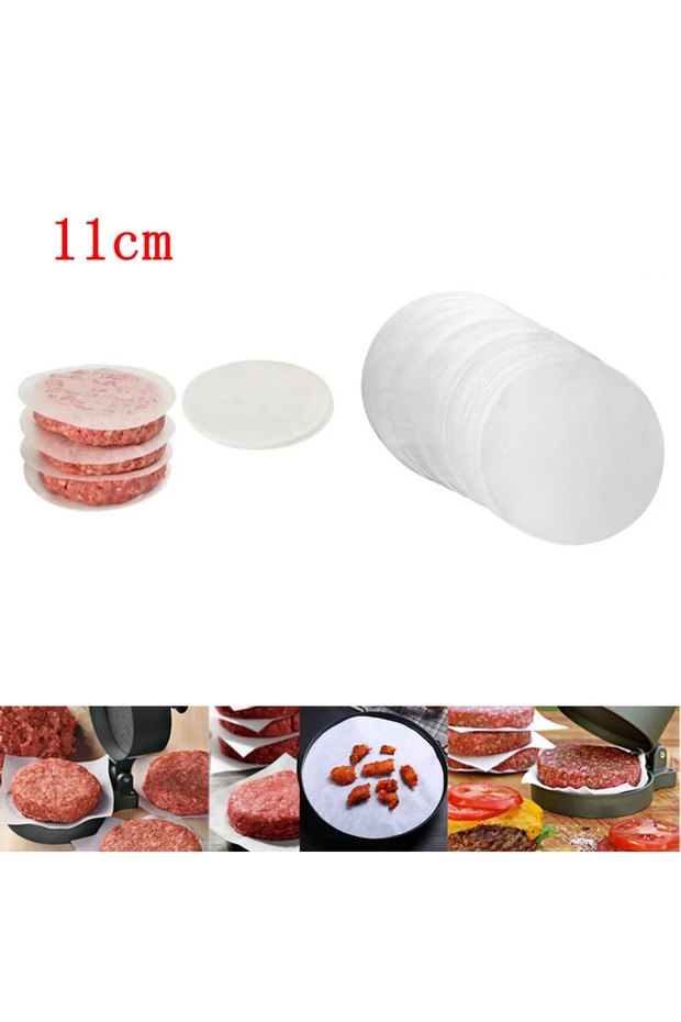 500Pcs 100/500Pcs 11cm Hamburger Patty Paper, Wax Papers To Separate Frozen Pressed Patties for Burg