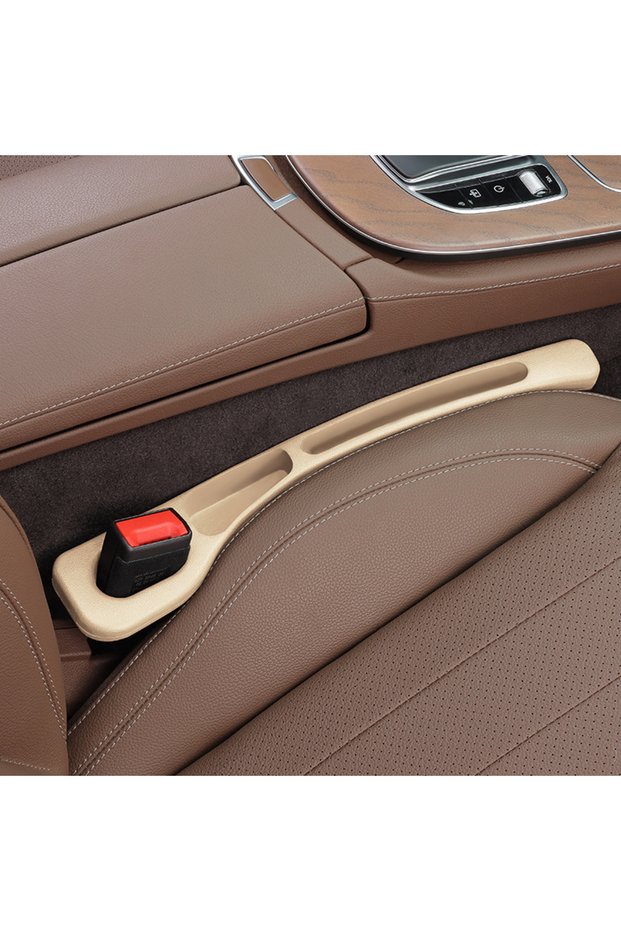 Beige Creative and Practical Automotive Interior Products: Car Seat Gap Plug, Anti-leak Strip, Multi