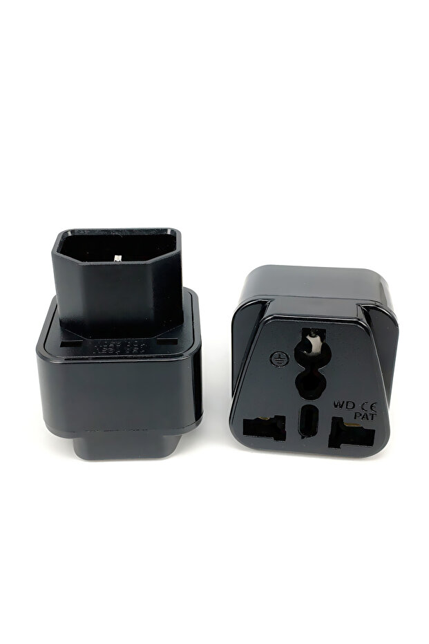 black 1PCS High quality IEC 320 C14 Male to C13 Female 10A Power Adapter PDU UPS