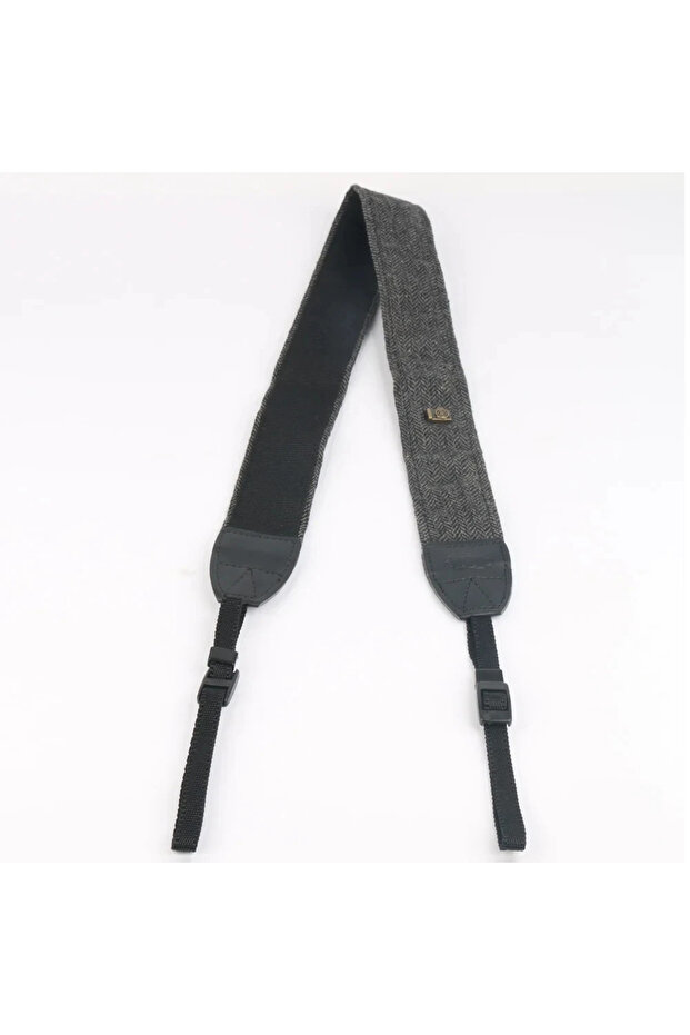 Grey Portable Camera Strap Adjustable Cotton Leather Shoulder Neck Belt for Sony Nikon DSLR Digital
