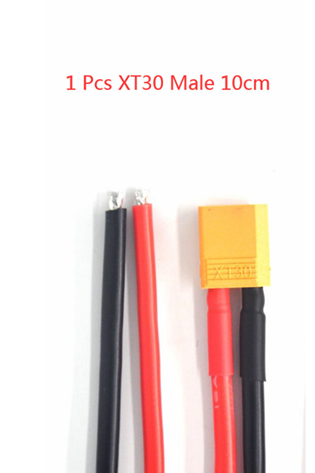 1Pcs 10cm Male XT30 Pigtail Plug Male and Female Connector with 100mm/150mm 16AWG Tinned Wire Cable