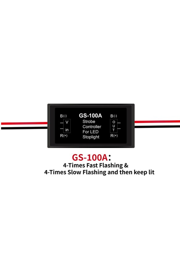 GS100A GS-100A Strobe Flasher Tail Lamp Safety Prompt Module Motorcycle LED Brake Light Controller C