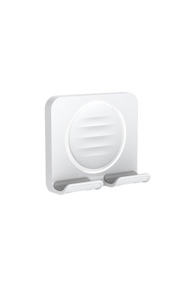 WHITE Wall-mounted Phone Stand Lazy Person's Phone Stand Bathroom Kitchen Bedside Hole-free Phone S