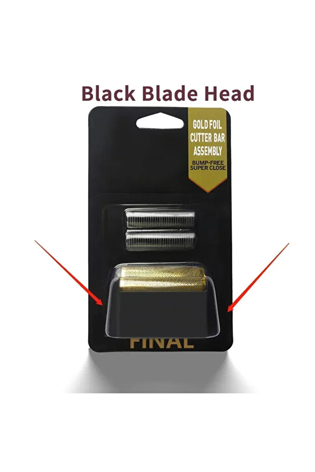 Black Set Professional 5 Star Service Finale Shaver Replacement Foil And Blade Cutter Head For Wahl