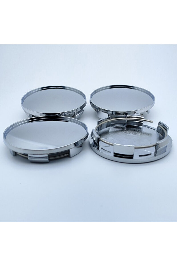 Silver 4Pcs 68mm Universal Car Wheel Center Hub Caps Cover Kit Auto Accessories Durable Black