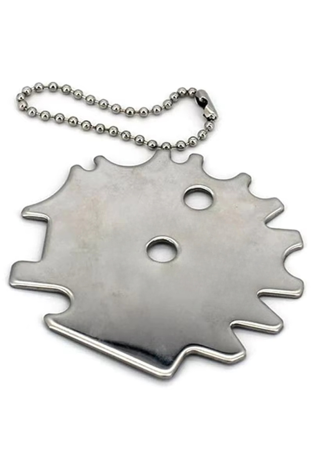 Silver Portable Metal BBQ Grills Grate Cleaner Cleaning Barbecue Scraper Scrubber Tool Grill Cleanin