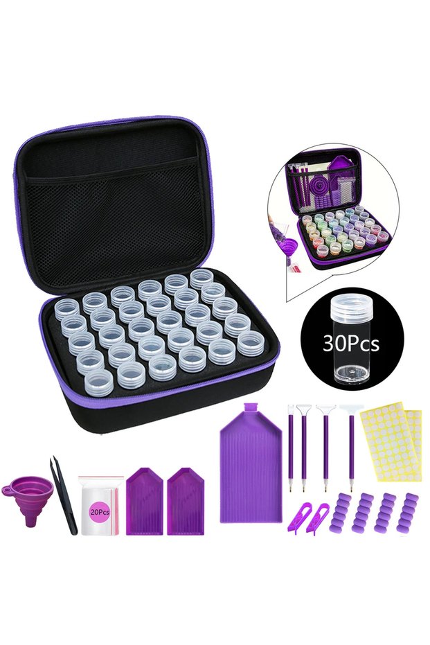 002111 Daimond Painting Accessories Diamond Tools Kits Storage Boxes Test Pen Trays Stitch Suitcase