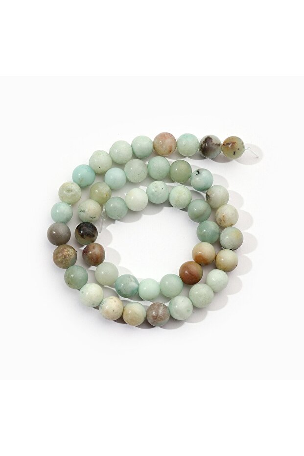 6mm Amazonite 1 Strand 6mm Natural Stone Tourmaline Rose Quartz Aquamarine Amazonite Loose Bead for