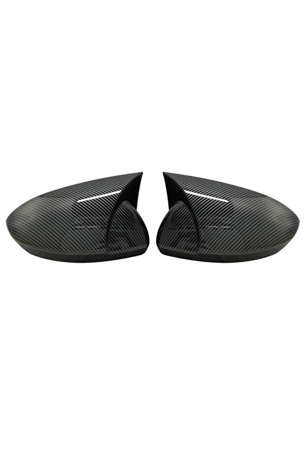 Carbon fiber pattern Bat Style Mirror Cover For Renault Megane 4 2016 2020 Rearview Mirror Cover 2 P