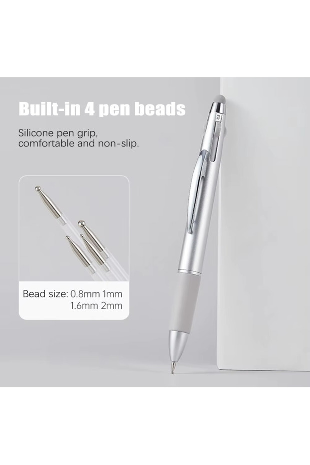 grey New 5 in 1 Nail Dotting Pen Nail Art Dotting Tools Nail Design Art Tip Dot Paint Manicure Kit f