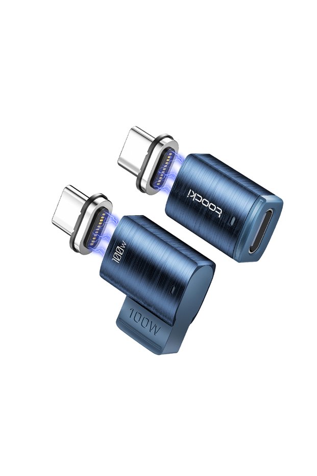 toocki Straight and Elbow Toocki 100W Magnetic OTG Adapter USB Type C To Type C Magnetic Fast Chargi