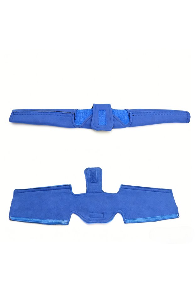 Blue Universal Reusable CPAP Neck Pad Headgear Strap Cover Face Cushion Compatible with F20 N20 CPAP