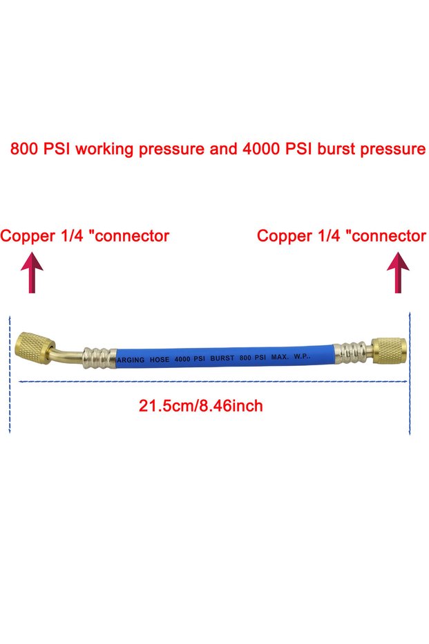 style A Auto Condensation Hoses Coolant Refill Tool 1/4in SAE Coupler Replace Tool R12 R22 Low Press