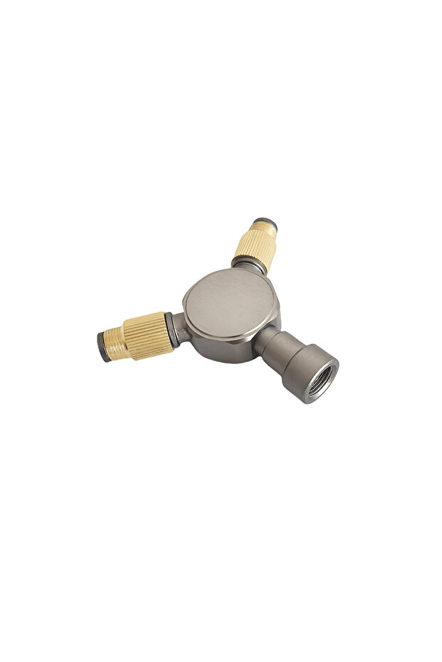 1 Splitter Outdoor Gas Tank Splitter Two Outputs Camping Stove Adapters 2 Way Gas Adapter Tee Connec