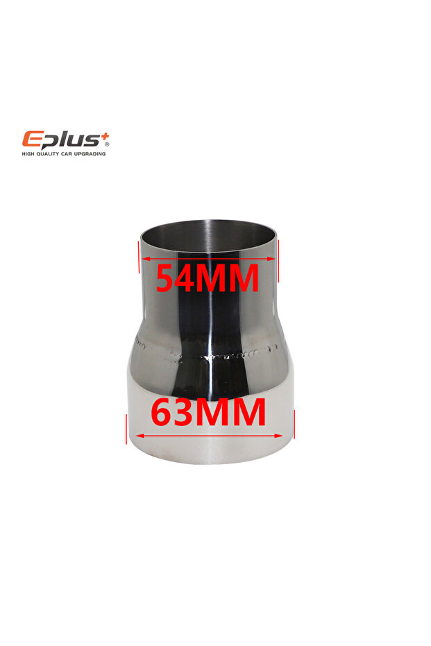 O.D 54mm-63mm OD Range 51-89mm Stainless Steel Exhaust Straight Reducer Adapter Pipeline Universal W