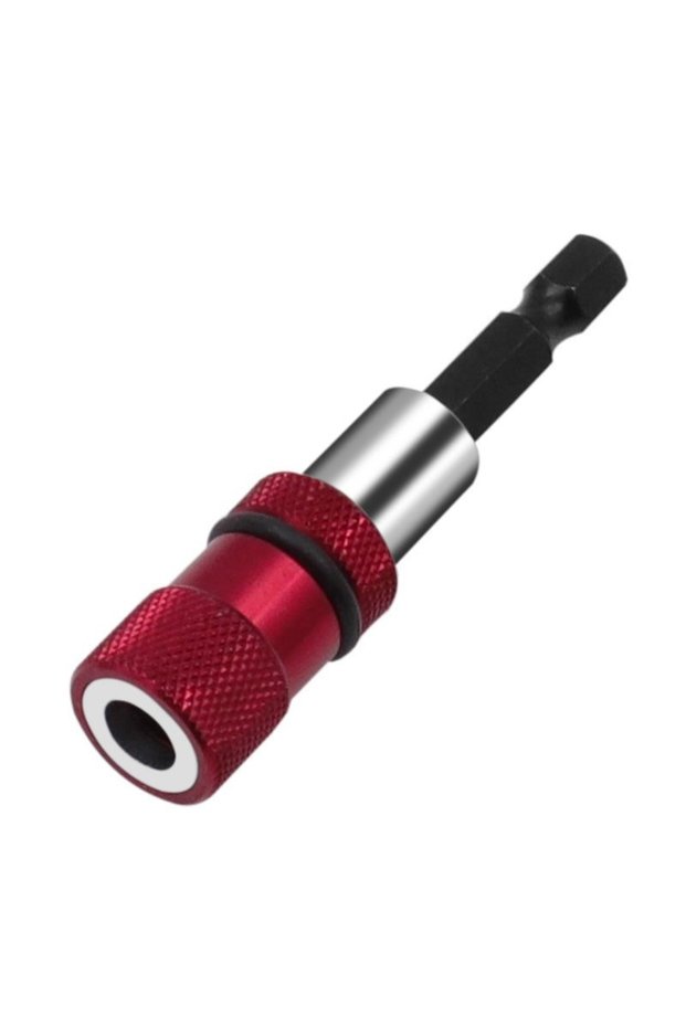 Red 1/4 Inch Hex Shank Adjustable Screw Depth Screwdriver Drywall Drill Bit Holder Extension Magneti