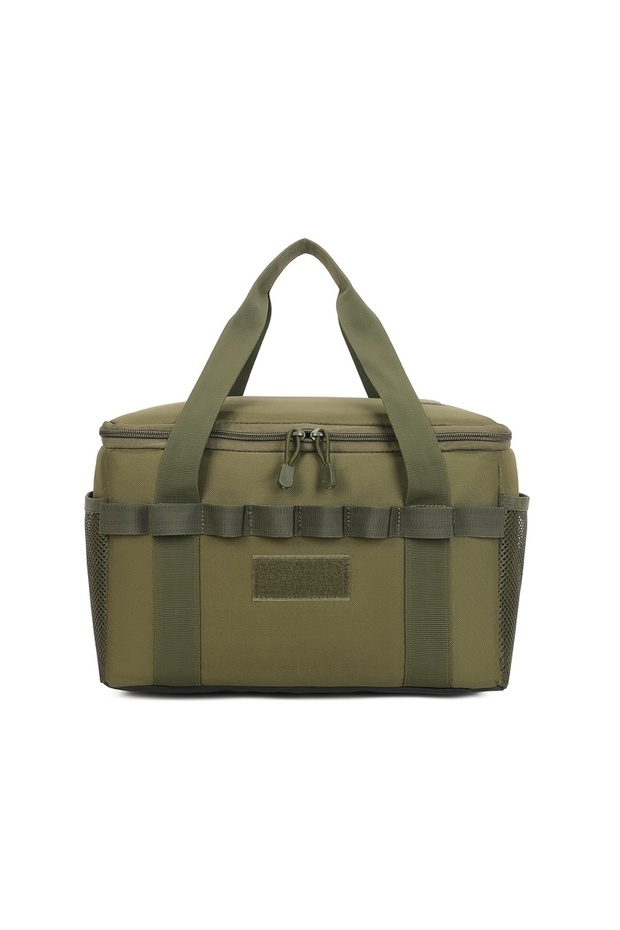 Green Outdoor Camping Tactical Bag - 14L Large Capacity Multi-Functional Tool & Picnic Gear Organize