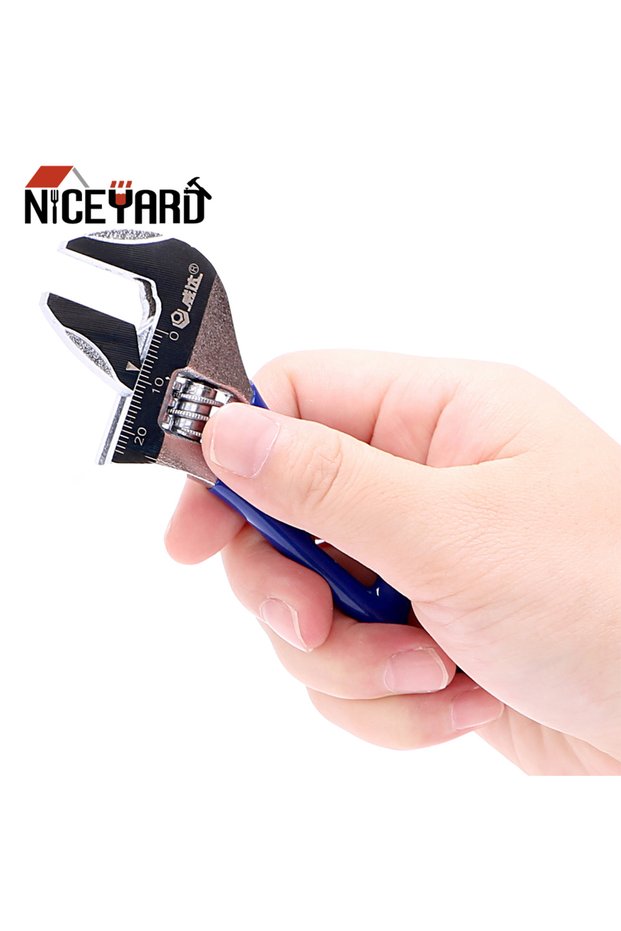 NICEYARD Universal Spanner Mini Nut Key Maximum 24mm Diameter Adjustable Wrench Stainless SteelHand
