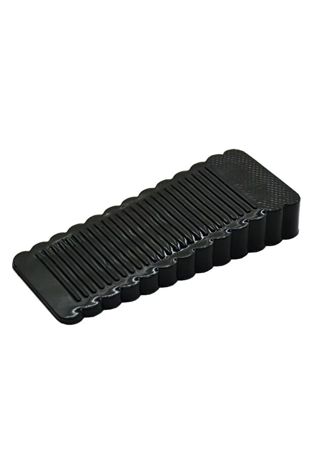 Black Silicone Door Stopper Reusable Shock Absorbent Block Wedge Doorstops Door Handle Stopper Home