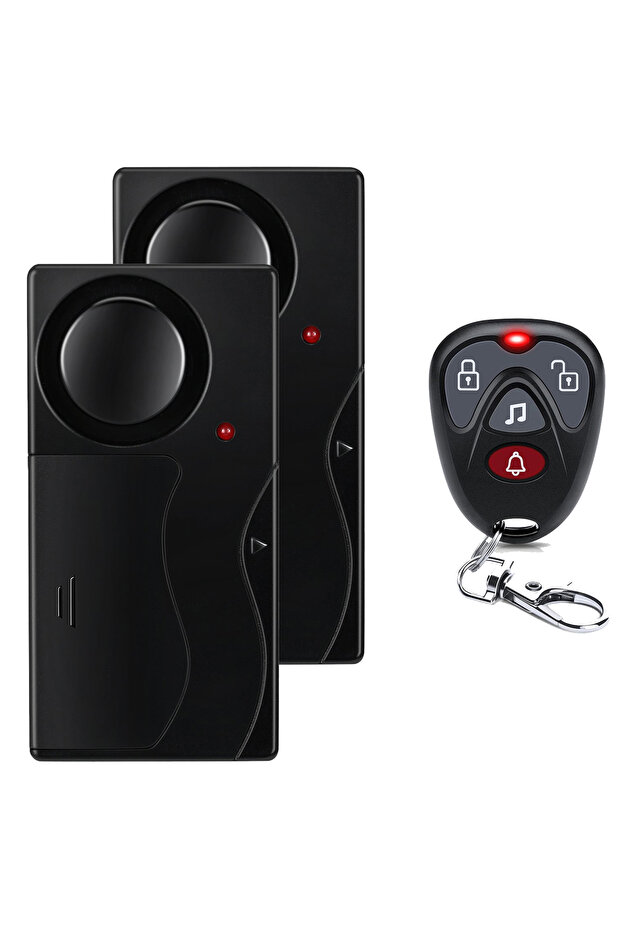 New Set B New 110dB Door And Window Vibration Alarm Wireless Anti-Theft Alarm With Remote Control H