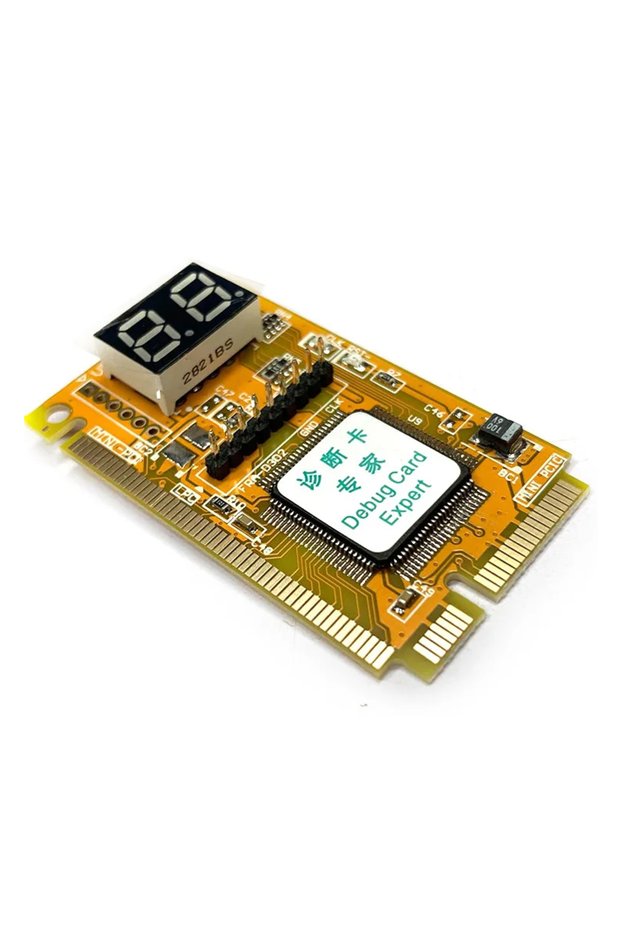 YELLOW Mini PCI PCI-E Debug Card Expert Fault Diagnostic 2-Digit Notebook Laptop Computer Motherboar