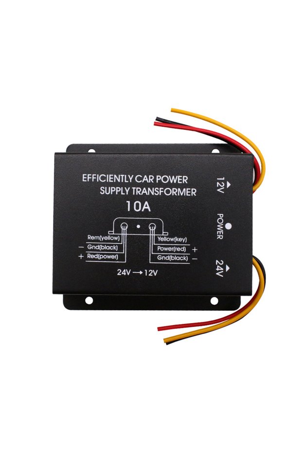 12V 24V 10A 24V To 12V Automotive Power Converter 10A~30A Car Accessories Step Down Module Adapter E