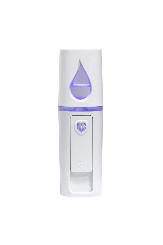 white Nano Facial Steamer Mist Spray Eyelash Extensions Cleaning Pores Water Moisturizing Hydrating