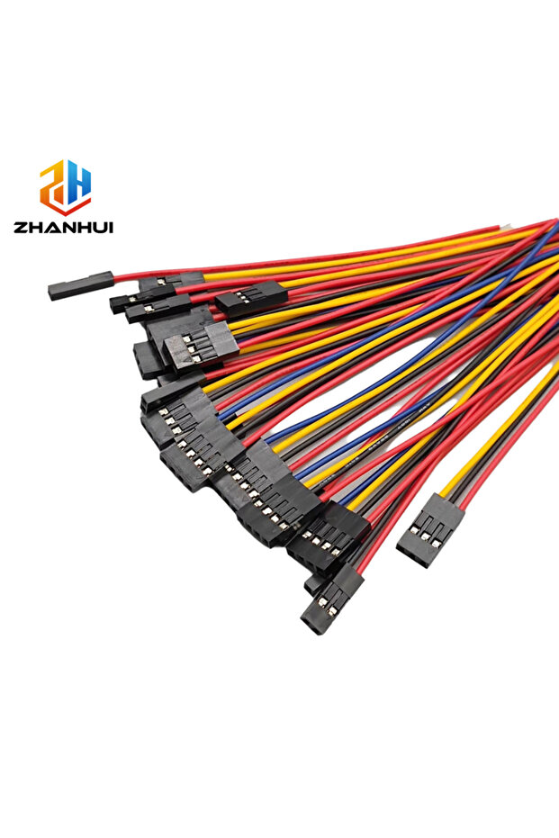 Double head 2P length 30cm 10PCS Dupont 2.54mm Jumper Cable - 10/20/30cm Single/Double Female 2-10Pi