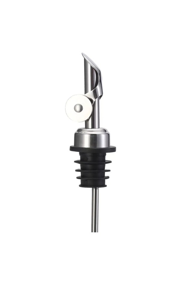 1PCS Silver 1/3/4PCS Wine Pourer 304 Stainless Steel Auto Opening And Closing Cap Olive Oil Dispense