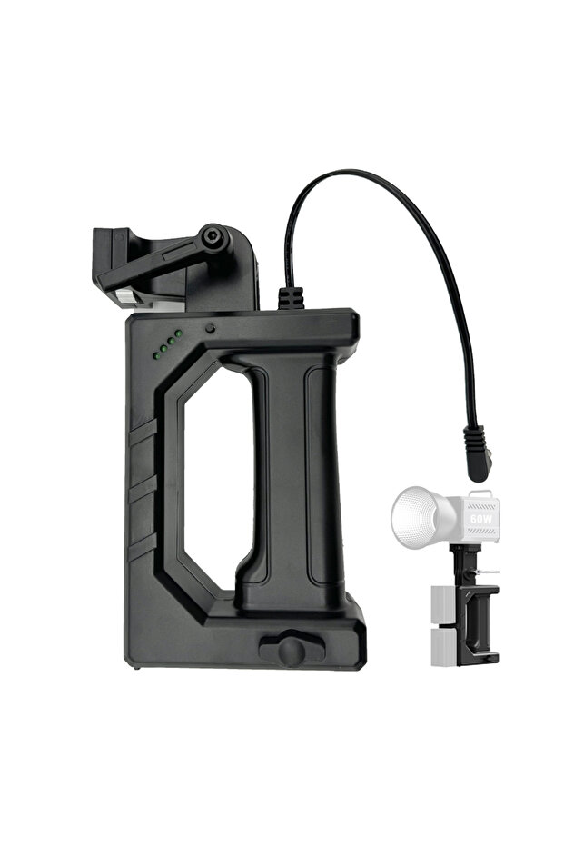 Battery Handle Dual Color Temperature COB Photography Light 80W Professional LED Video Light Portabl