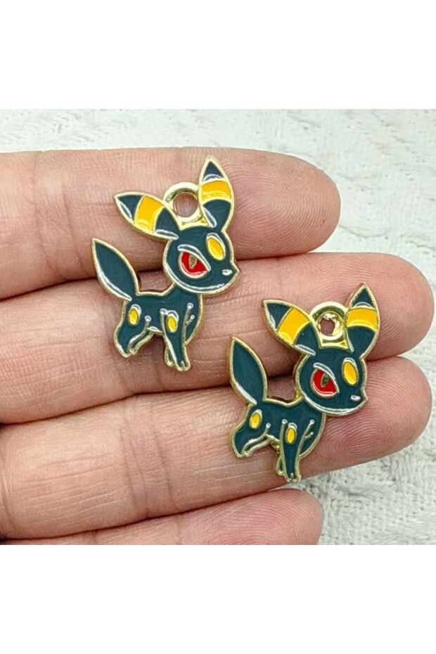 Light Yellow Gold Color 10pcs Alloy Charm Japanese Cartoon Anime Character Earrings Pendant DIY Keyc