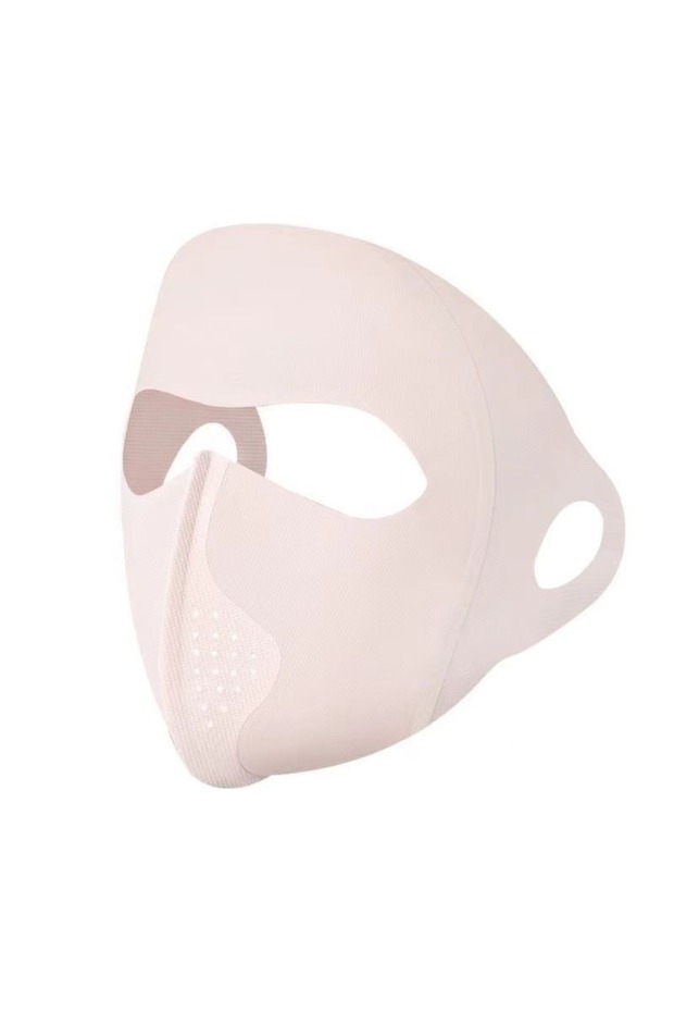 Pink New Breathable Ice Silk Mask Anti-UV Traceless Sunscreen Mask Riding Face Mask Outdoor Sports