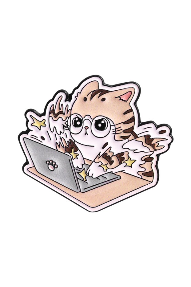 UVXZ184 Emotional Support Coworker Please Do Not Pet Enamel Pin Humor Office Work Quotes Another 8 H