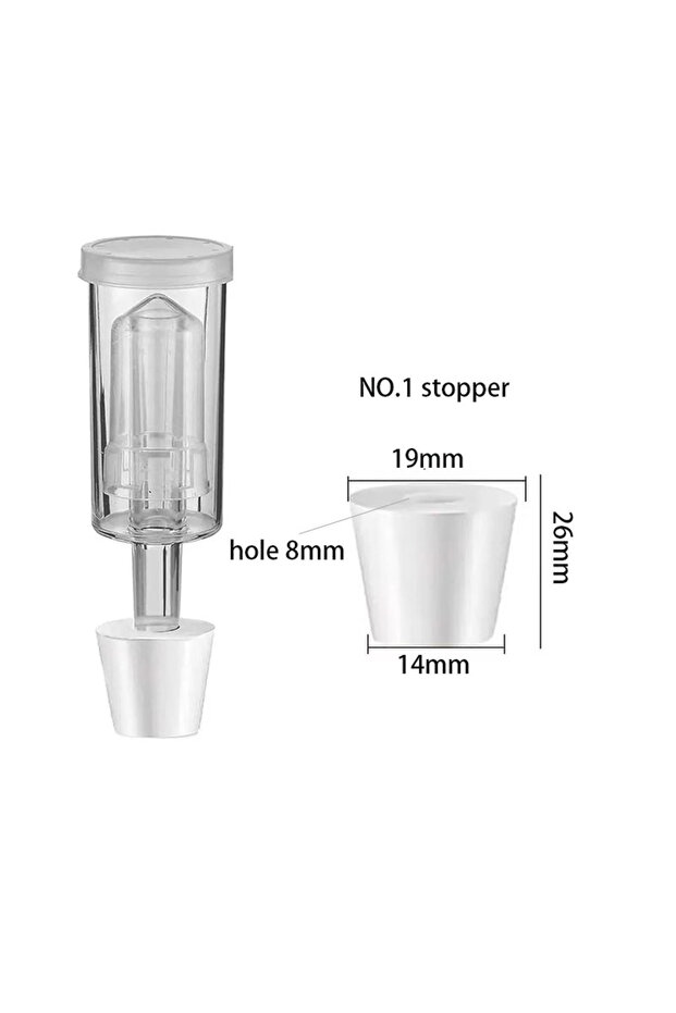 as picture 1 setNO1 Airlock Set for Brewing Wine Making Kimchi ( Airlock+ Stoppers) Airlocks for Fer