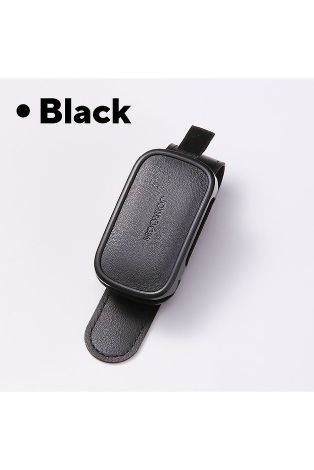 black Joyroom Car Eyeglass Holder Universal Sun Visor Eyeglasses Clip Car Sunglasses Holder Card Tic