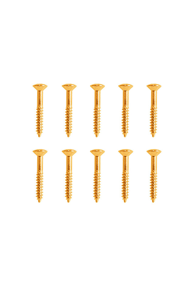Gold 10pcs 10Pcs Guitar Humbucker Pickup Rings Mounting Screws Replacement Stainless Steel Pickup Fr
