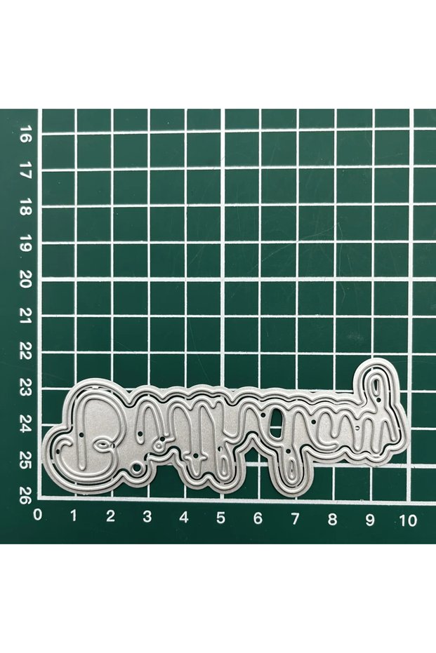 WL1697 2025 New Happy Birthday Flower Metal Cutting Dies for Decoupage Card Making Scrapbook DIY Car